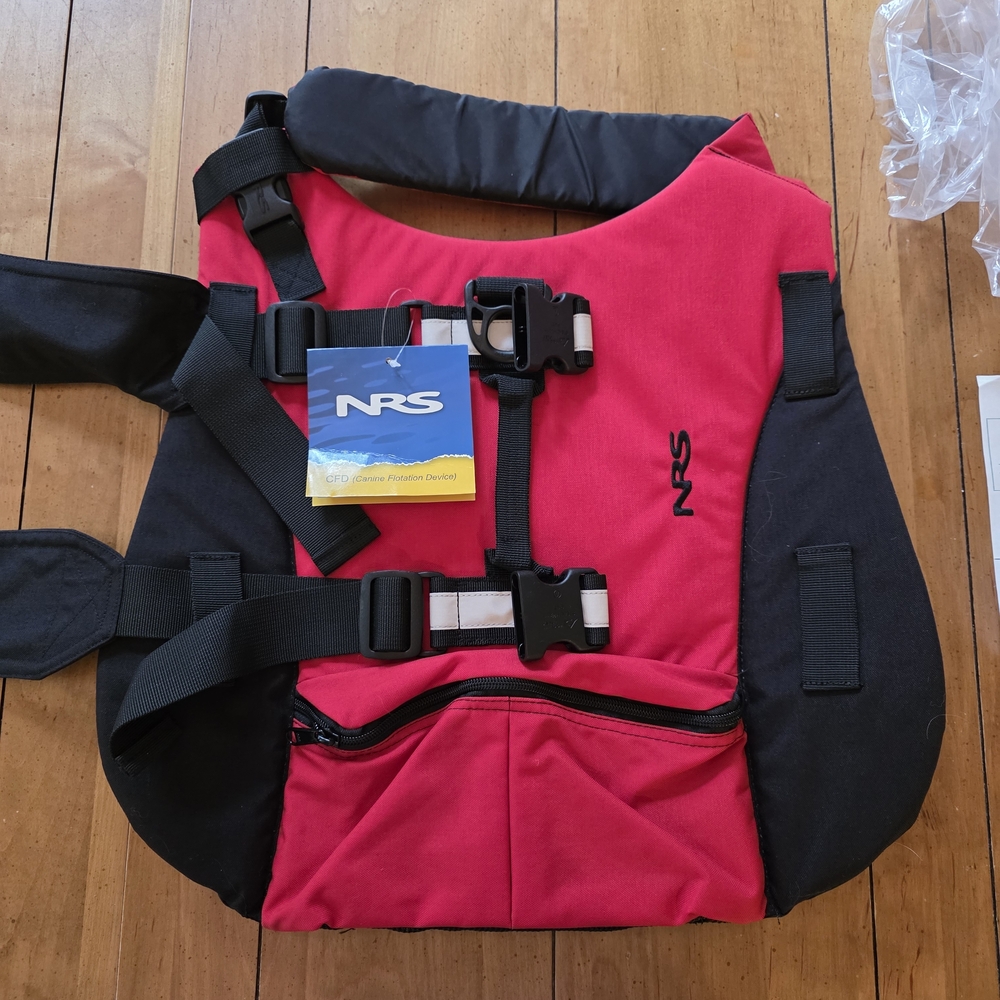 NRS Red and Black Life Jacket PFD
